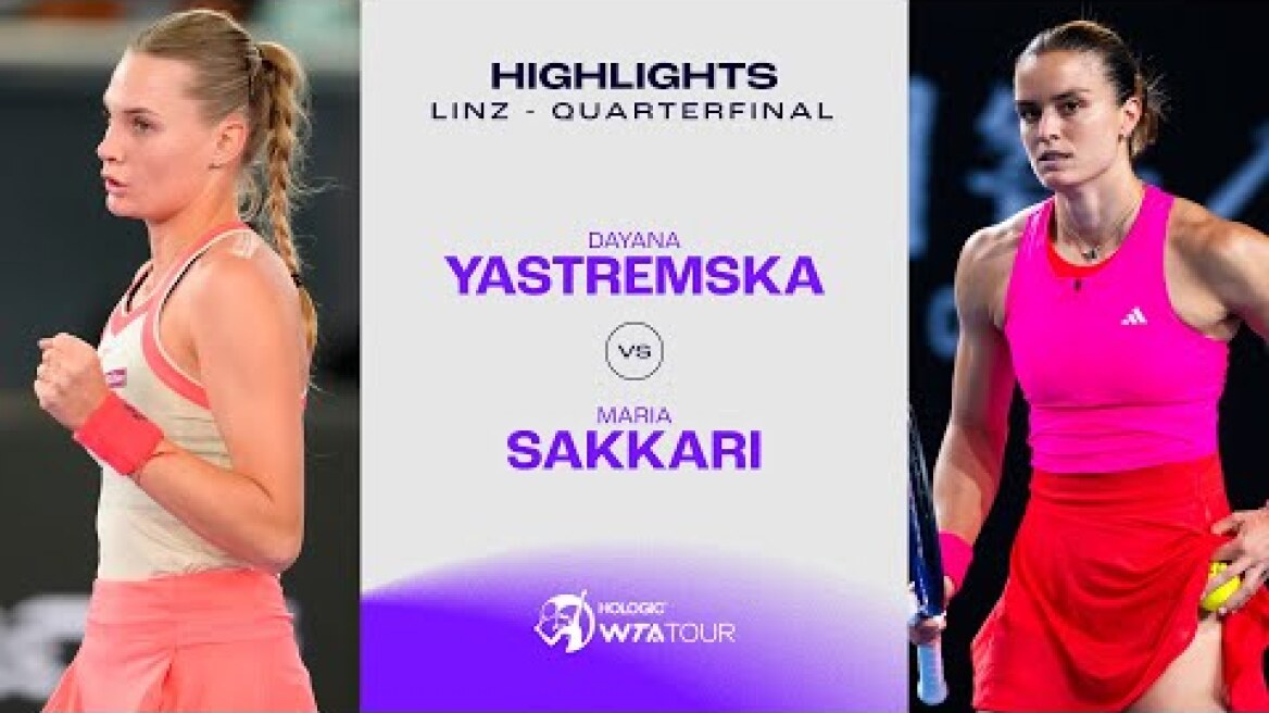 Yastremska vs. Sakkari | Linz Quarterfinal | WTA Match Highlights