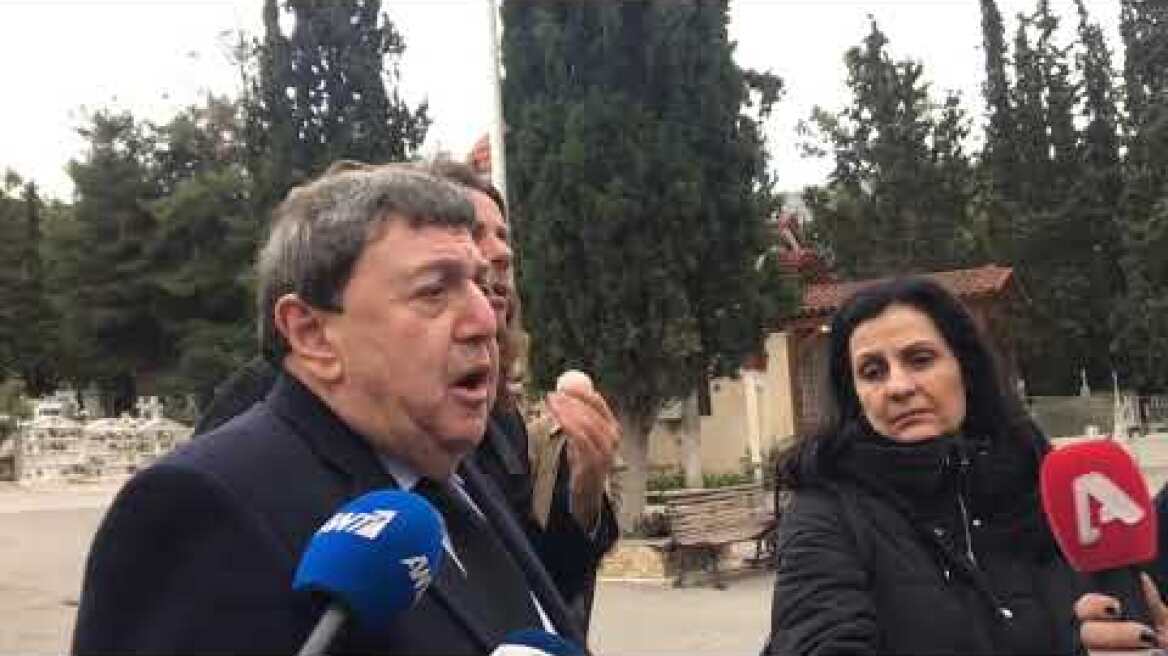 Κηδεία 35χρονου μηχανοδηγού Σπύρου Βούλγαρη - Δήλωση του πατέρα του, Παναγιώτη Βούλγαρη