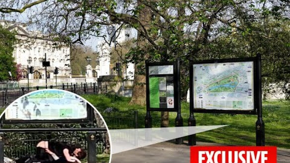 Frisky couple stun onlookers by having s3x yards from Buckingham Palace… and cops only warn them