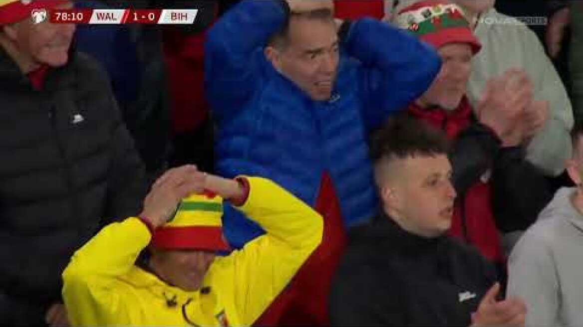 Ουαλία-Βοσνία/Ερζεγοβίνη: 1-1 (2-4 πεν.) (European Qualifiers Playoffs, 26/03/2026)