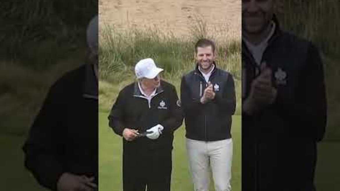Donald Trump officially opens his new golf course in Scotland