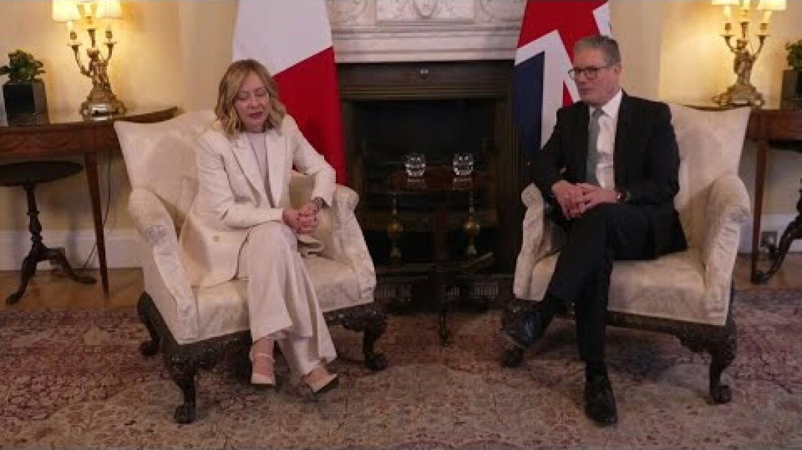 UK PM Starmer meets with Italian counterpart Meloni ahead of London summit on Ukraine | AFP