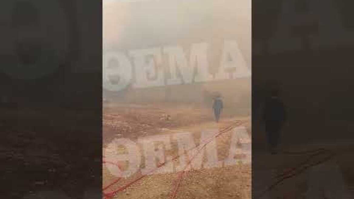 Φωτιά στο Πανόραμα του δήμου Λουτρακίου κοντά στην MotrorOil (1)