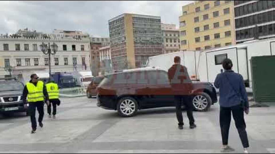 Γυρίσματα για την ταινία του Μπραντ Πιτ στην πλατεία Κοτζιά