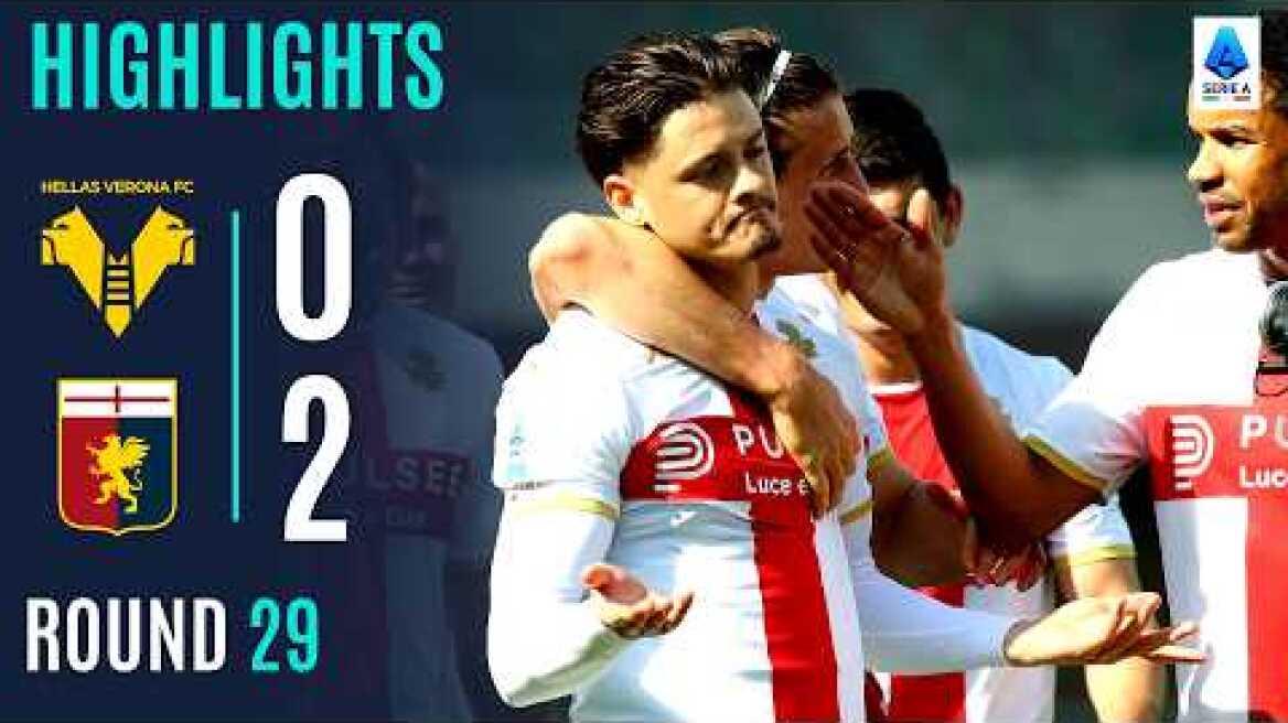VERONA-GENOA 0-2 | HIGHLIGHTS | Vitinha and Ostigard Sink Verona | SERIE A 2025/26