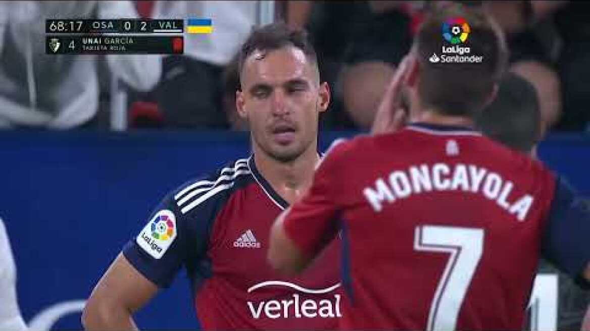 Resumen de CA Osasuna vs Valencia CF (1-2)