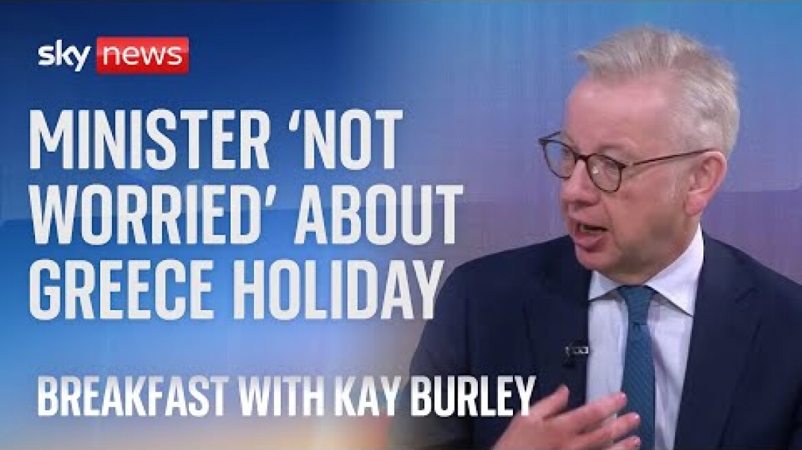 Minister 'not worried' about heading to Greek island for holiday