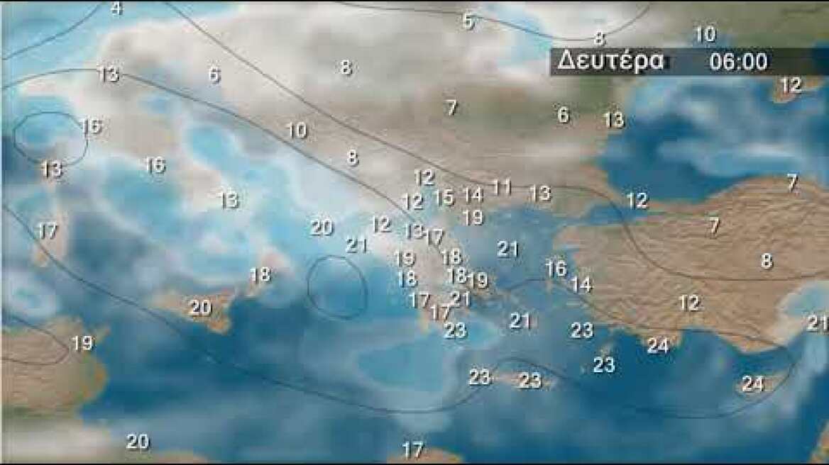 Εβδομαδιαία πρόγνωση καιρού από 4 Οκτωβρίου 2019