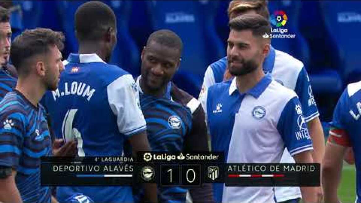 Resumen de Deportivo Alavés vs Atlético de Madrid (1-0)