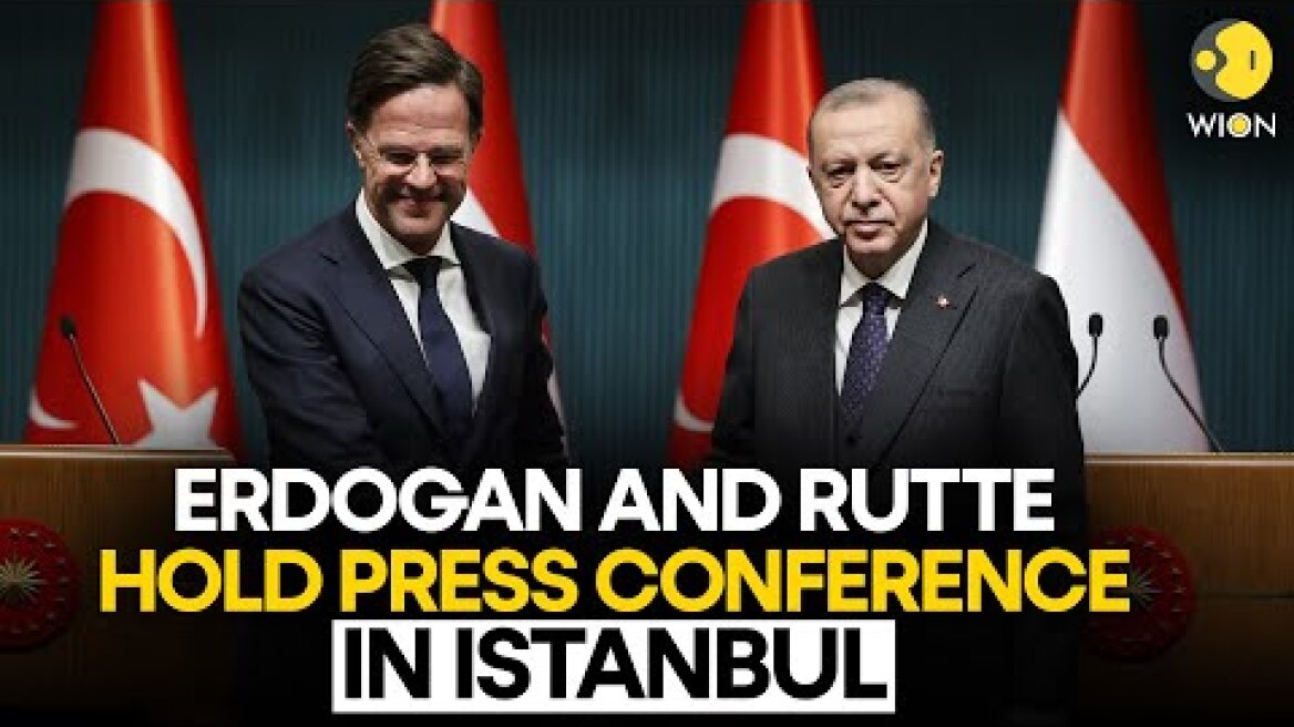 Erdogan LIVE: Turkey's Erdogan and Netherland's Rutte hold press conference in Istanbul | WION LIVE