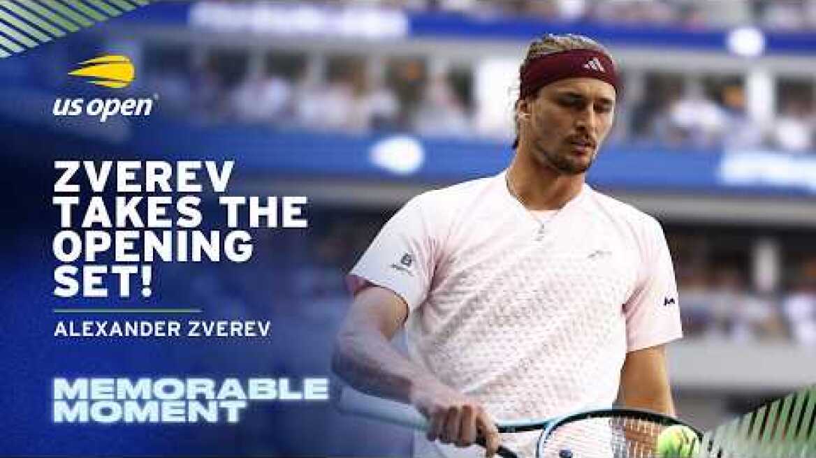 Alexander Zverev Takes the Opening Set in the Final! | 2026 US Open