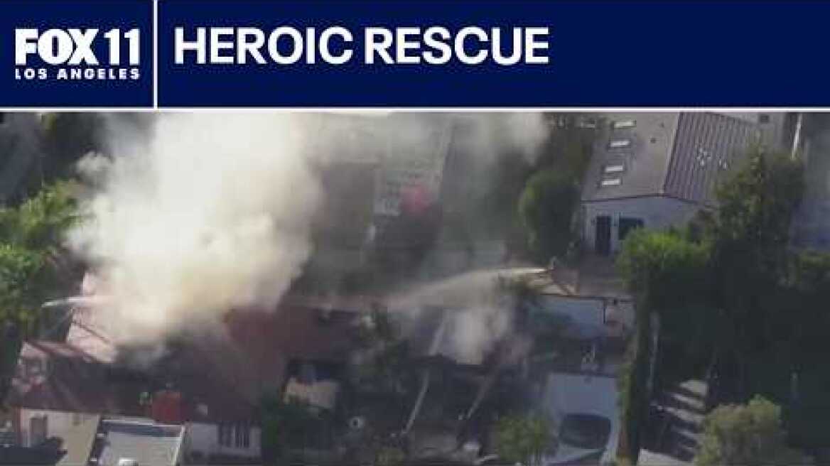 People rescued from Glendale assisted living facility after fire breaks