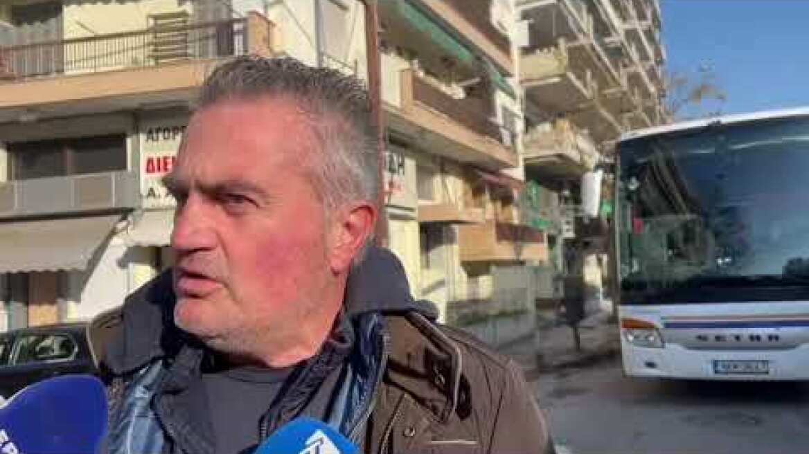 Διαμαρτυρία με τουριστικά λεωφορεία στη Θεσσαλονίκη (2)
