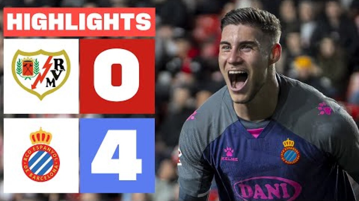 RAYO VALLECANO 0 - 4 RCD ESPANYOL I RESUMEN LALIGA EA SPORTS