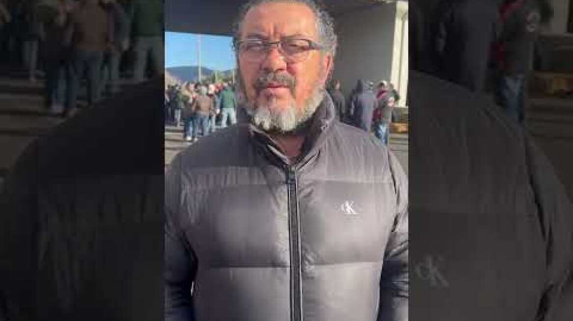 Δηλώσεις Λουκά Αποστολου, αγρότης στο μπλόκο Κάστρου