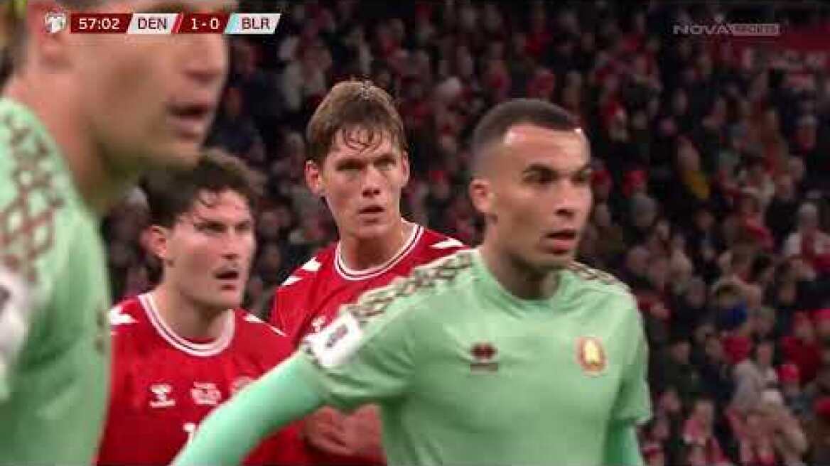 Μουντιάλ 2026: Αγγίζει τα τελικά η Ελβετία, η Λευκορωσία τιμώρησε την... υπεροψία της Δανίας Δανία-Λευκορωσία: 2-2 (highlights)