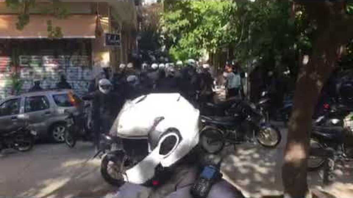 Αστυνομική επιχείρηση στα Εξαρχεια