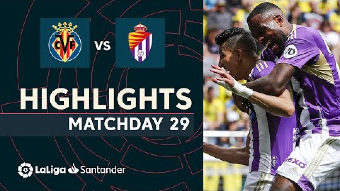 Resumen de Villarreal CF vs Real Valladolid (1-2)