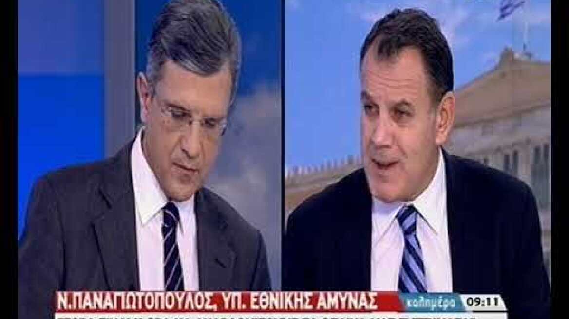 Ο Υπουργός Άμυνας, Νίκος Παναγιωτόπουλος, για τις συζητήσεις με την Τουρκία (2)