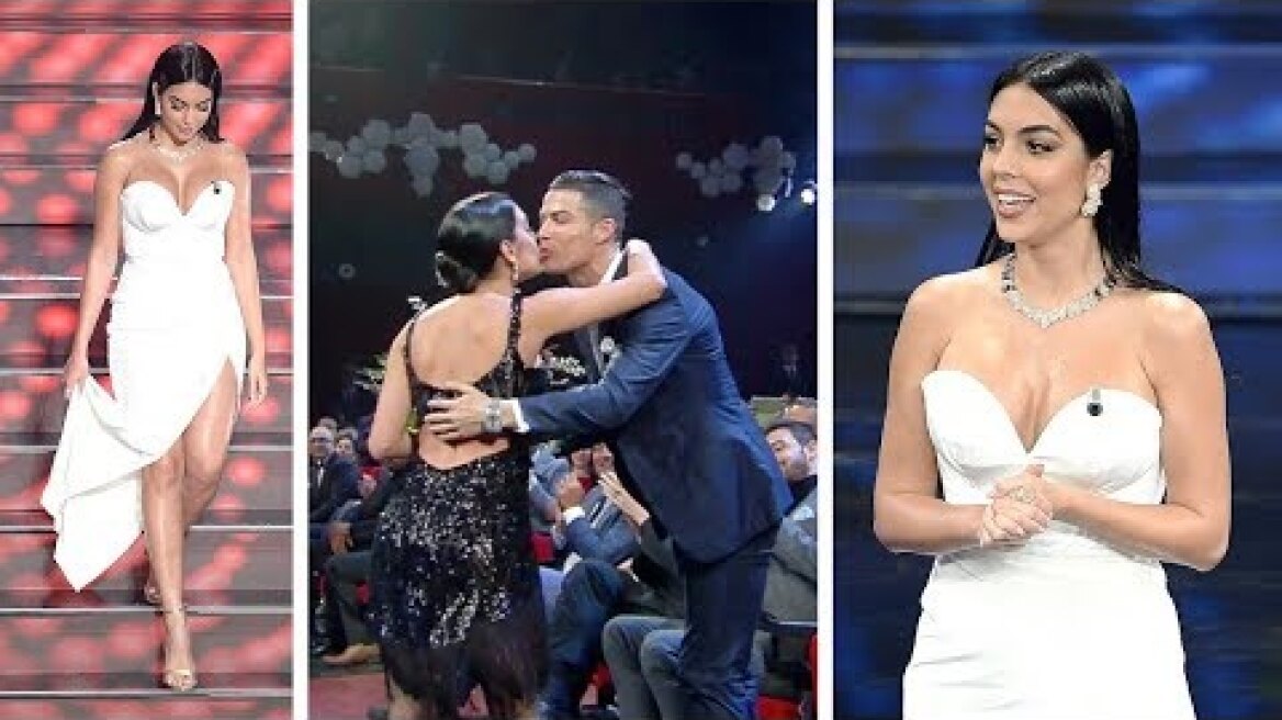 Cristiano Ronaldo fiancée Georgina Rodriguez at Sanremo Music Festival