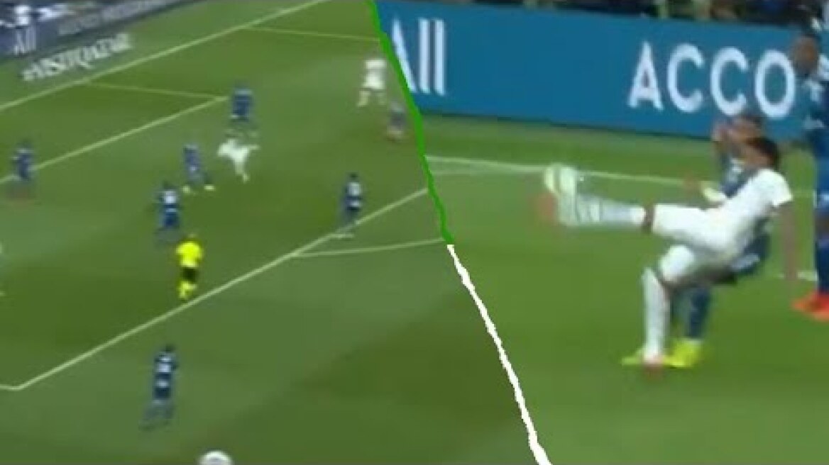 Gol de Neymar (chilena) - PSG 1-0 Racing de Estrasburgo