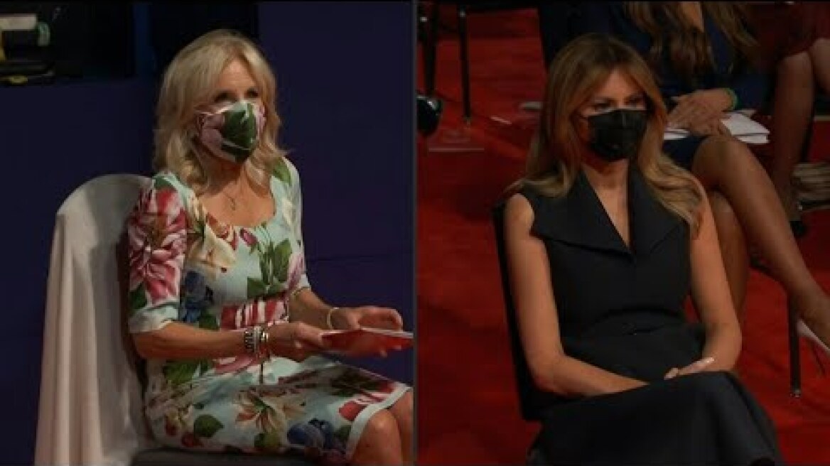 Jill Biden and Melania Trump arrive at final presidential debate venue | AFP