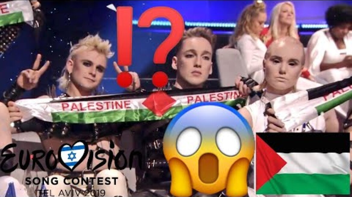 Eurovision 2019 in Israel - Island solidarisiert sich für Palästina mit Palästinensischen Flaggen