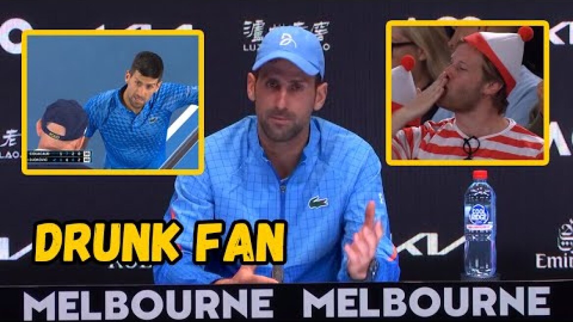 Novak Djokovic on Conflict with Drunk Fan "He provoked me 2 hours" - 2023
