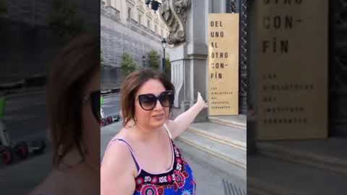 Η Σοφία Μουτίδου προσπαθεί να μιλήσει Ισπανικά στη Μαδρίτη - Δείτε το βίντεο