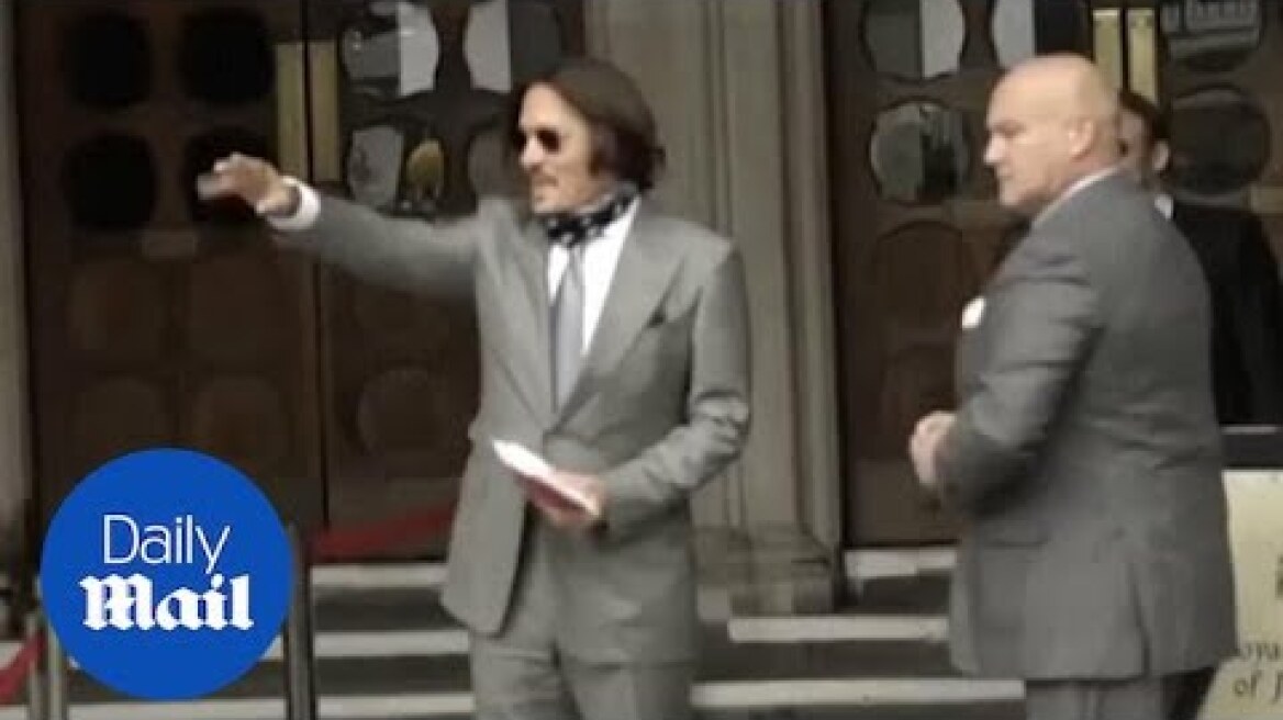 Day Eight: Johnny Depp and Amber Heard arrive at the High Court