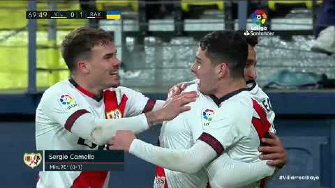 Resumen de Villarreal CF vs Rayo Vallecano (0-1)