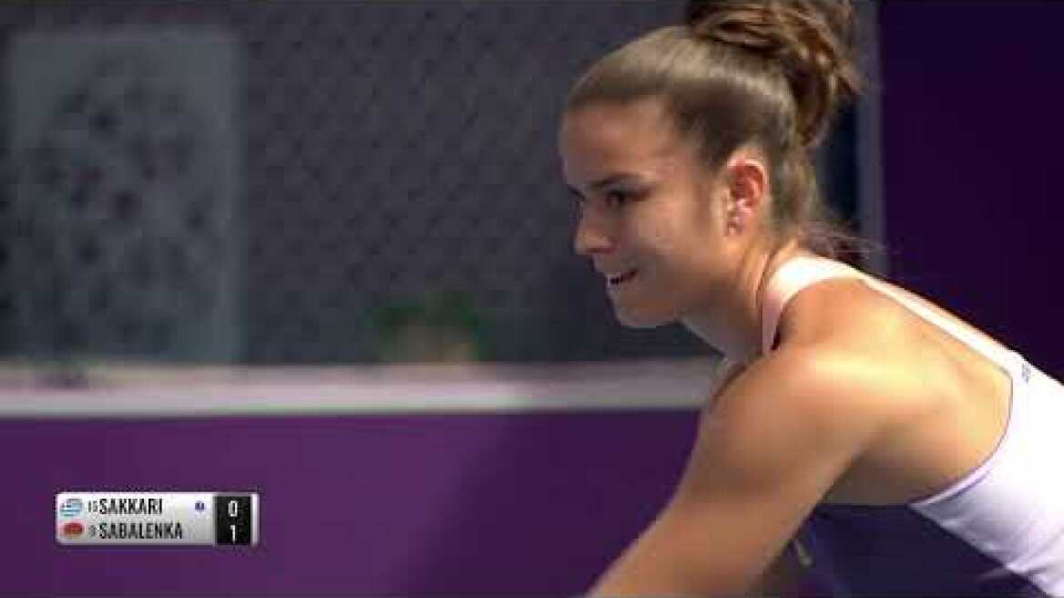 WTA Doha 3R | Maria Sakkari VS Aryna Sabalenka | Full Match Replay