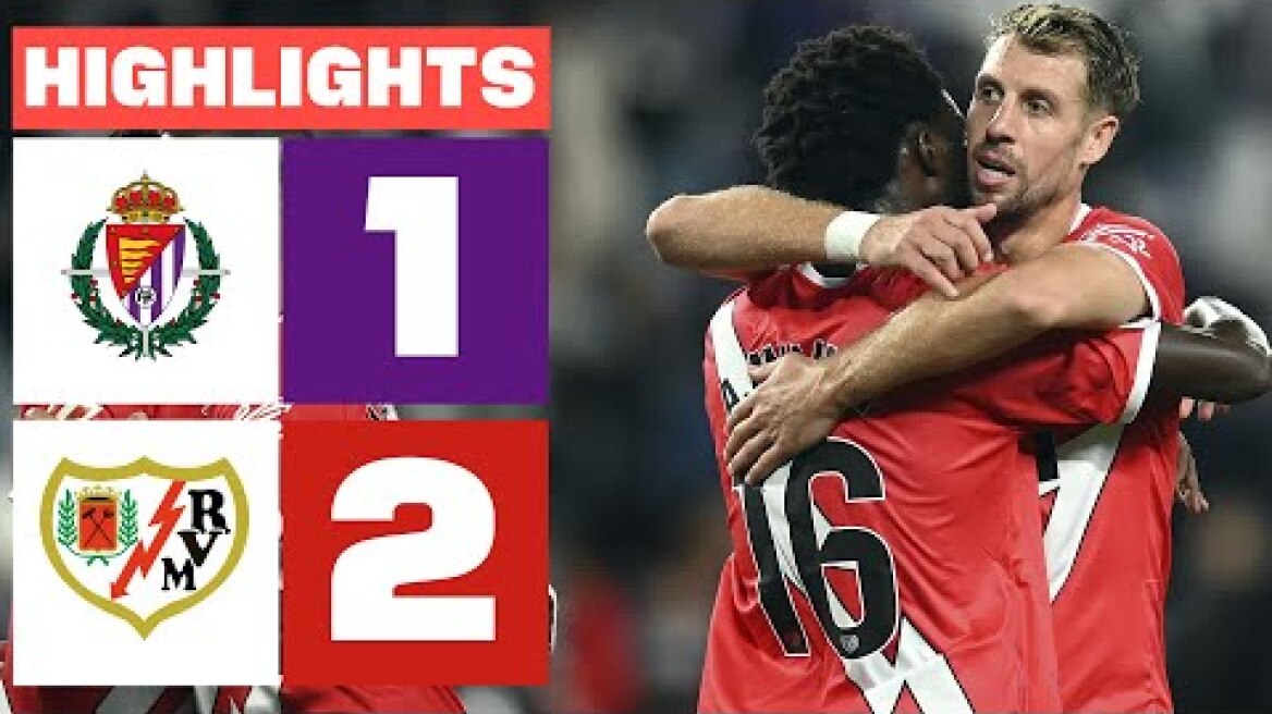REAL VALLADOLID CF 1 - 2 RAYO VALLECANO | RESUMEN LALIGA EA SPORTS