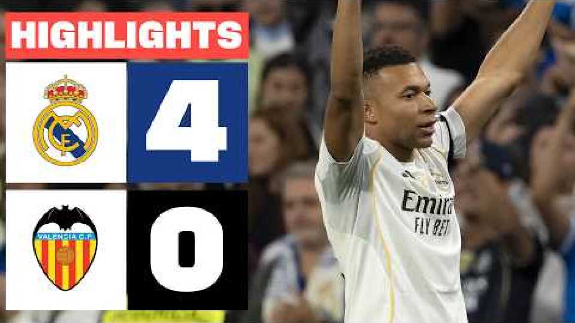 REAL MADRID 4 - 0 VALENCIA CF | RESUMEN LALIGA EA SPORTS