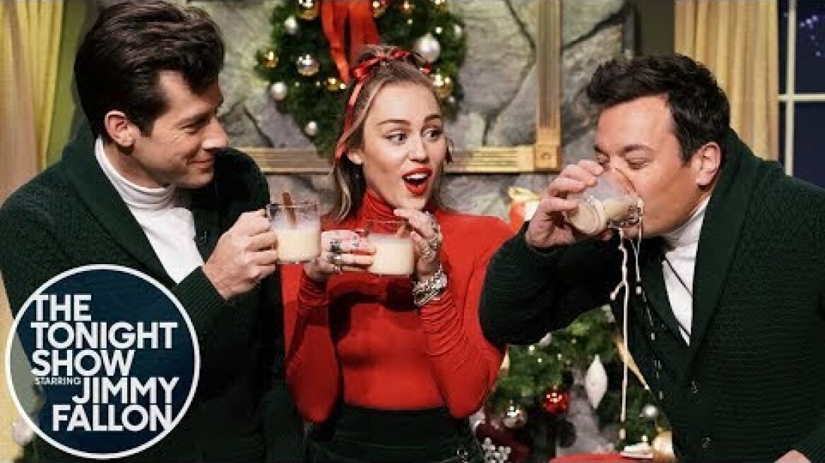 Miley Cyrus Updates "Santa Baby" for 2018 with Mark Ronson and Jimmy Fallon