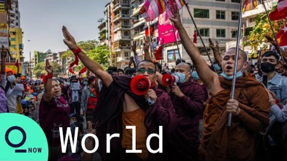 Monks Join Myanmar Anti-Coup Protests