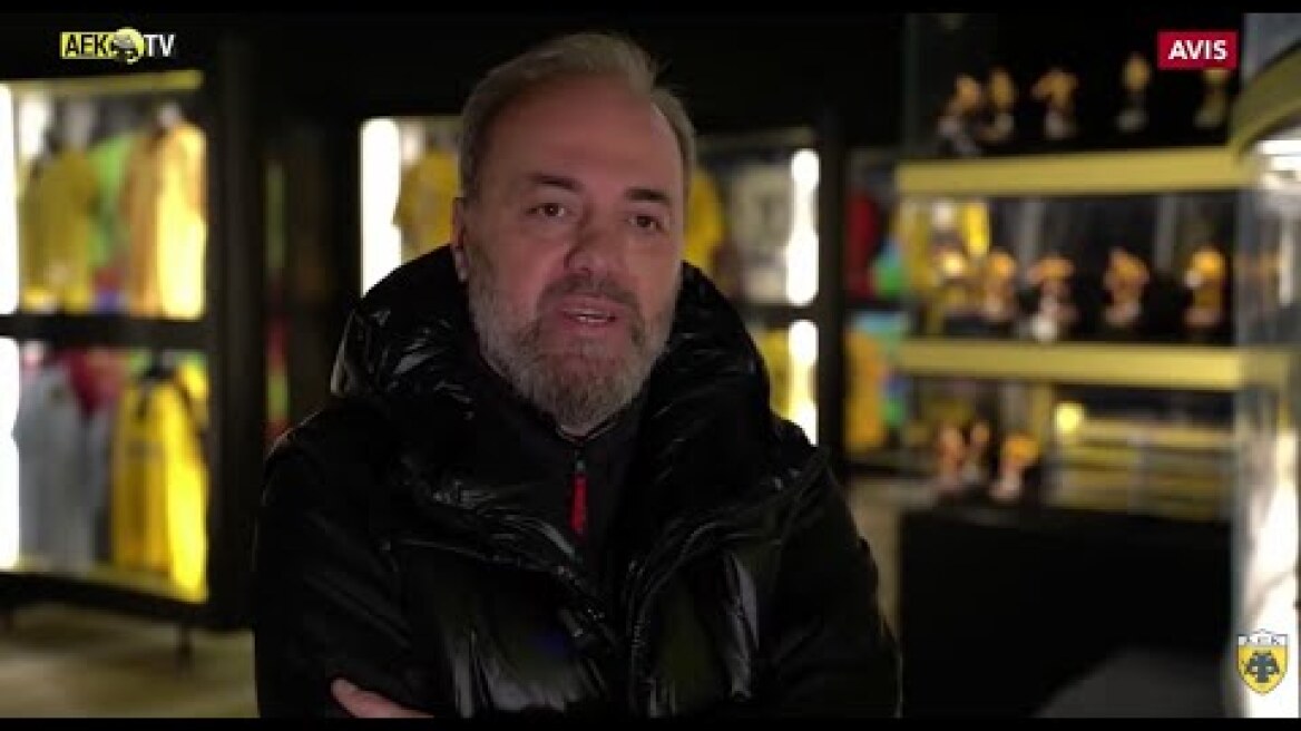 O Μιχάλης Κασάπης στο Μουσείο Ιστορίας της ΑΕΚ | AEK F.C.