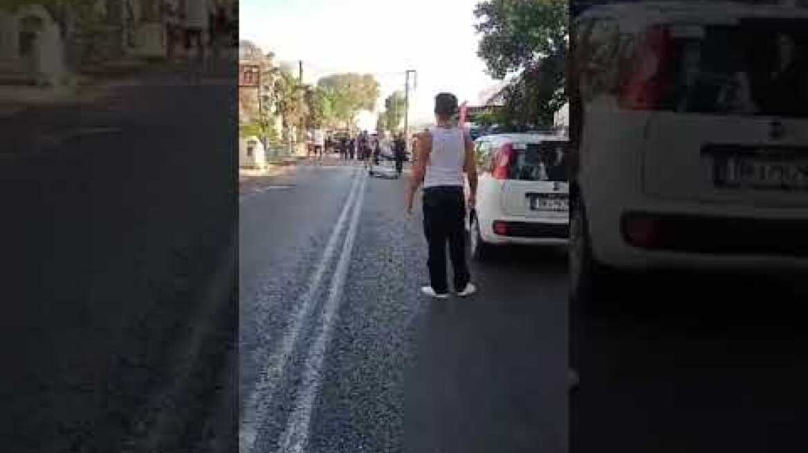 Τροχαίο στη Σαντορίνη