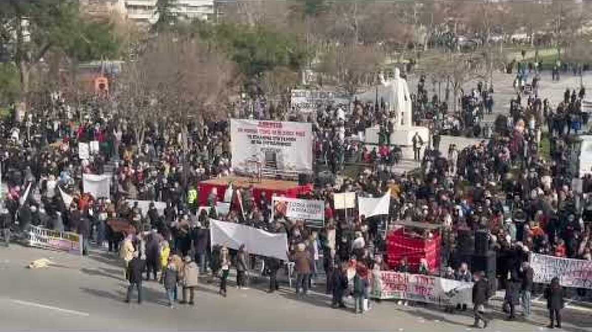 Συγκέντρωση για τα Τέμπη στην Θεσσαλονίκη