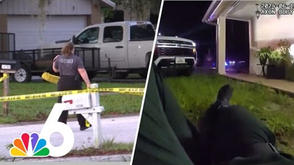 Bodycam video shows shootout after 19-year-old killed parents, shot deputy in Tampa