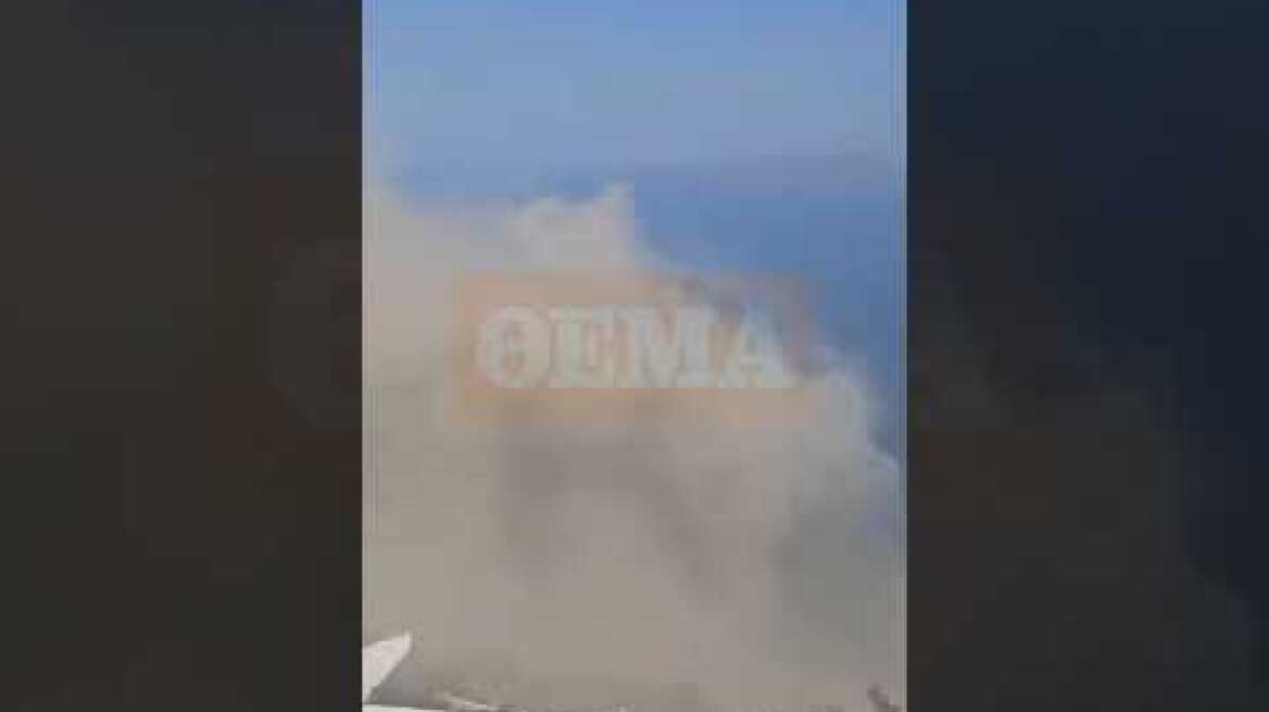 Κατολίσθηση στη Σαντορίνη (1)