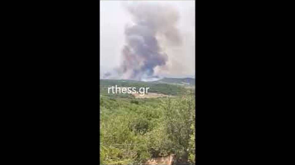 Φωτιά στον Πολύγυρο Χαλκιδικής - Ράδιο #Θεσσαλονίκη 94,5