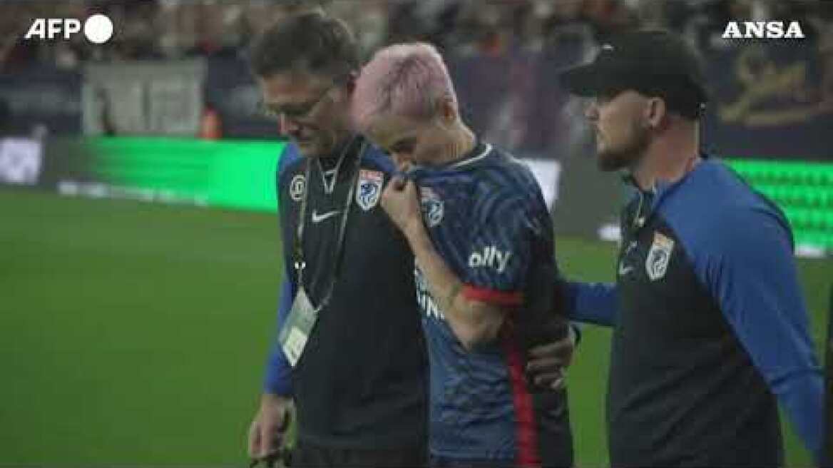 Calcio femminile, ultima partita della carriera con infortunio per Rapinoe