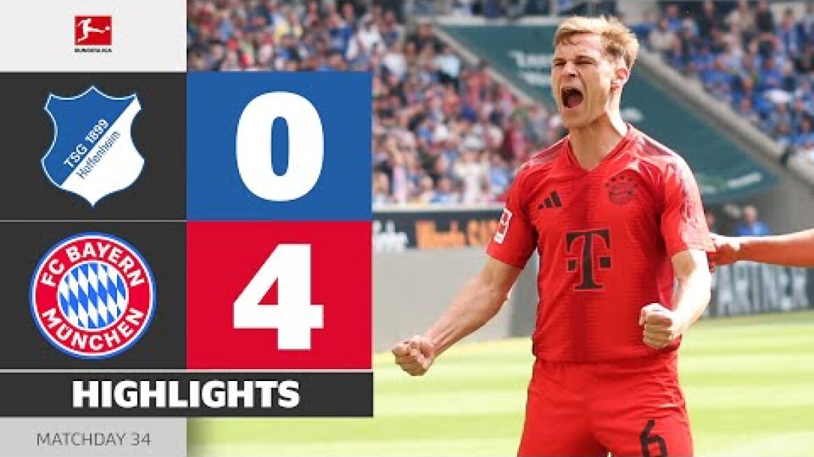 What A Way To End The Season! | HOFFENHEIM - FC BAYERN | Highlights | Matchday 34 – Bundesliga 24/25