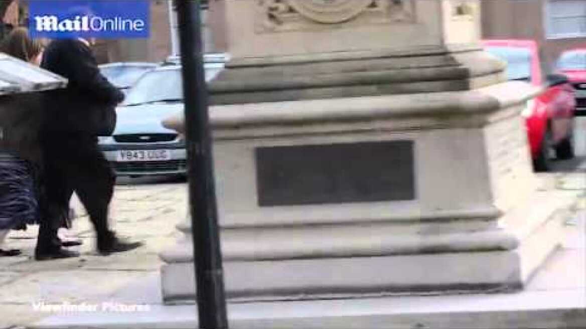 Gayle Newland arrives at Chester Crown...