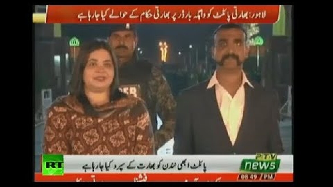 TAPE: Pakistan hands over a captured Indian pilot (NAT SOUND)