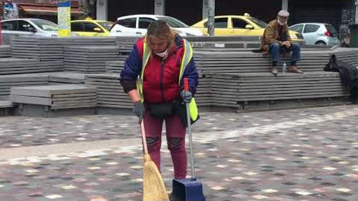 Βίντεο πλάνα καθαρίστρια