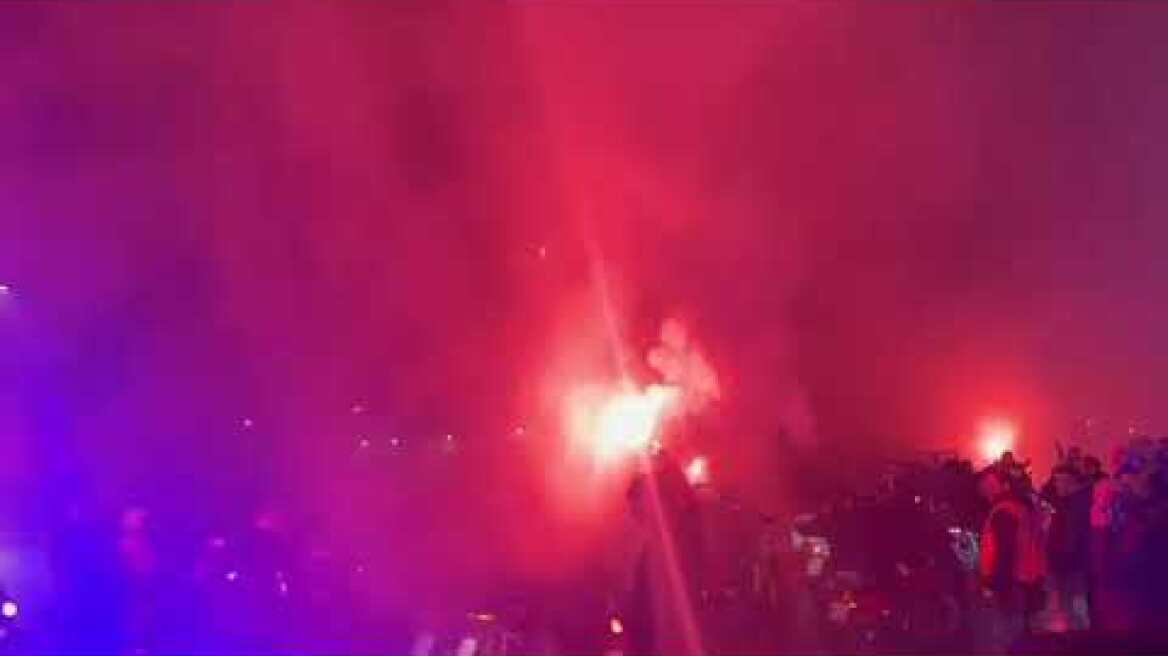 Η μοτοπορεία των φίλων του ΠΑΟΚ προς το γήπεδο της Τούμπας