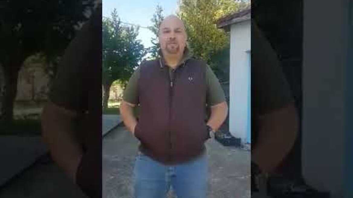 Ηλίας Παναγιώταρος μετά την ανακοίνωση φυλάκισης της Χρυσής Αυγής.