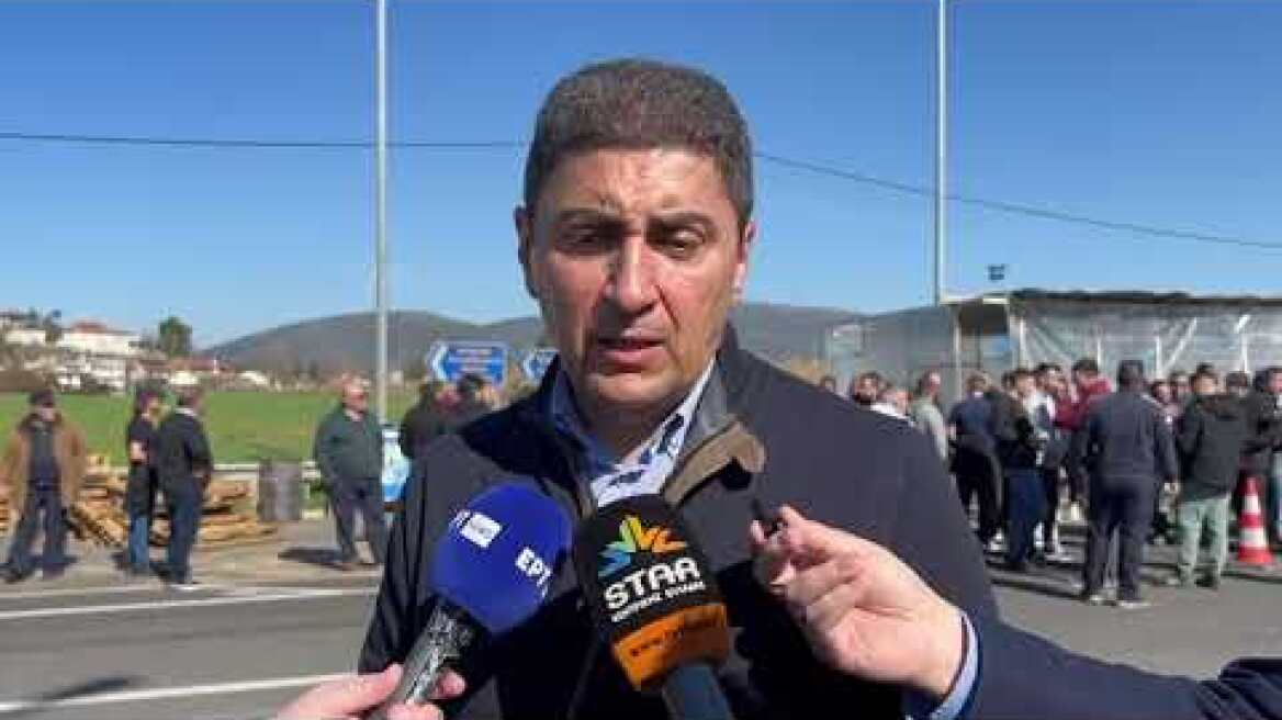 Ο Αυγενάκης στο μπλόκο της Βοιωτίας